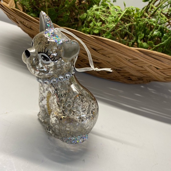 Hand Blown Glass Dog Ornament - Picture 6 of 7